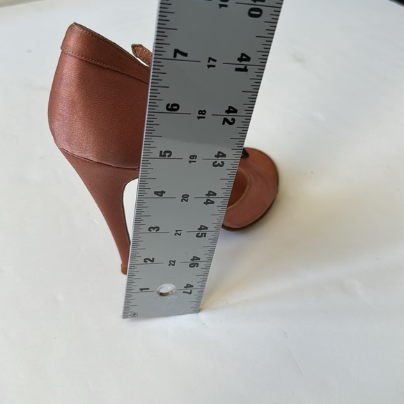 Luca Luca Satin Stilletto Dusty Pink Ankle Strap Caberet Size 40 Made in Italy - Picture 12 of 14